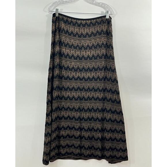 CHRISTOPHER ESBER Sz 12 AUS 8 US Palais Knitted Maxi Skirt Brown Black - Picture 7 of 11
